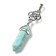Natural & Synthetic Gemstone Pendant(G-J393-HP)-3