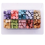 10 Grids Sealing Wax Particles, for Retro Seal Stamp, Octagon, Colorful, 125x65mm(STAM-PW0008-11A-03)