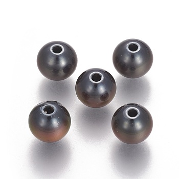 Non-magnetic Synthetic Hematite Beads, Round, Mirage Changing Color Mood Beads, 8.5x7.6mm, Hole: 1.8mm