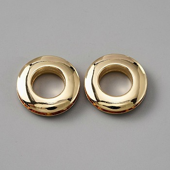 Alloy Grommet Eyelet Findings, Screw Together Grommet Ring, for Bag Making, Light Gold, 2.6x0.7cm, Hole: 13.8mm