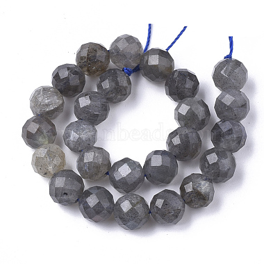 Natural Labradorite Beads Strands(G-S345-6mm-005)-2