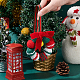 couronne de Noël au crochet avec décorations suspendues en forme de cloche(HJEW-WH0007-13)-3