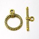 Tibetan Style Alloy Ring Toggle Clasps(X-PALLOY-N0112-01AG)-1