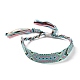 Polyester-cotton Braided Rhombus Pattern Cord Bracelet(FIND-PW0013-001A-19)-1