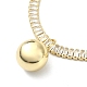 Brass Ball Charm Bracelets(BJEW-F450-02G)-2