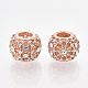 Rose Gold Plated Alloy European Beads(X-MPDL-S067-17B-RG)-1