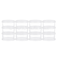 Transparent Plastic Bead Containers, 3 Layer Joint Stackable Storage Boxes, Clear, 10.1x6.9cm, Single: 3.6x6.9cm, 3pcs/set(CON-BC0006-02)