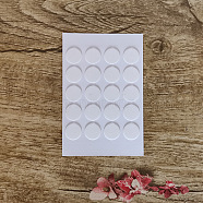 Acrylic Candle Wick Double Sided Adhesive Stickers, for DIY Candle Making, White, 1.2x0.05cm, 20pcs/sheet.(CAND-PW0001-126)