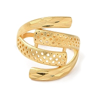 Light Gold Brass Adjustable Rings for Women, Triangle, Inner Diameter: 20mm, Wide: 3~24mm(RJEW-A022-01A)