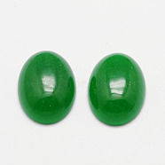Oval Natural Malaysia Jade Cabochons, 18x13x6mm(G-K020-18x13mm-11)