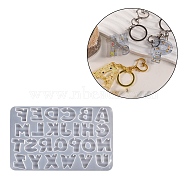 DIY Pendant Silicone Molds, Resin Casting Pendant Molds, For UV Resin, Epoxy Resin Jewelry Making, White, Letter, 190x270x8mm(DIY-S047-03A)