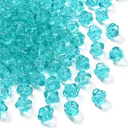 Transparent Acrylic Beads, Lantern, Turquoise, 8.5x10x9.5mm, Hole: 1.5mm, about 1290pcs/500g(TACR-S154-20A-68)
