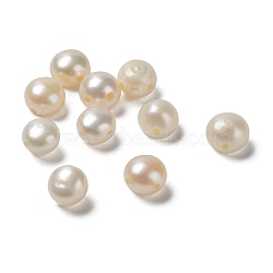 Natural Cultured Freshwater Pearl Beads Strands, Potato, Wheat, 5.5x5mm, Hole: 0.8mm(PEAR-P005-05A-01)