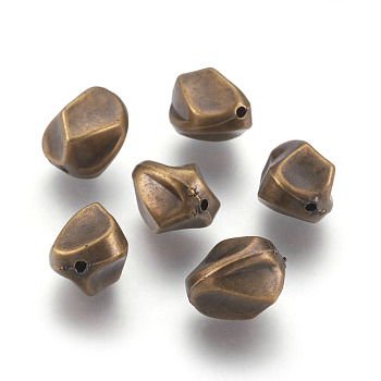 CCB Plastic Beads, Antique Bronze, 17x13x14mm, Hole: 2mm