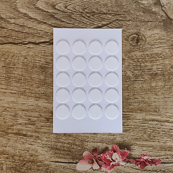 Acrylic Candle Wick Double Sided Adhesive Stickers, for DIY Candle Making, White, 1.2x0.05cm, 20pcs/sheet.