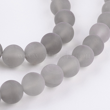 Natural Grey Agate Bead Strands(X-G-H055-8mm)-3