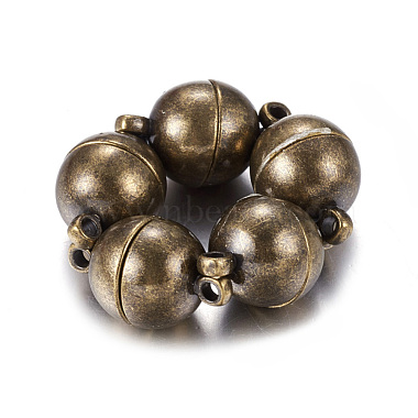 Antique Bronze Round Brass Clasps