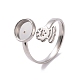 304 fornituras de anillo de puño abierto de acero inoxidable(STAS-E124-04P)-1
