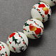 Perles de porcelaine imprimées manuelles(X-PORC-Q199-12mm-14)-2