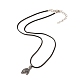 Rack Plating Alloy Hand Pendant Necklaces Sets(NJEW-B081-10)-8