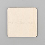 Square MDF Board, Unfinished Wood Chips, DIY Children's Painting Graffiti Craft, Old Lace, 70x70x2mm, 50pcs/set(DIY-WH0678-44B)