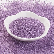 TOHO Japanese Seed Beads, Round, 11/0 Inside Colours, Orchid, 2x1.5mm, Hole: 0.5mm, about 900pcs/10g(X-SEED-K008-2mm-935)