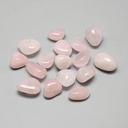 Natural Rose Quartz Beads, Tumbled Stone, Healing Stones for 7 Chakras Balancing, Crystal Therapy, Meditation, Reiki, No Hole/Undrilled, Nuggets, 14~25x12~20x9~20mm, about 140pcs/1000g(G-Q947-01)