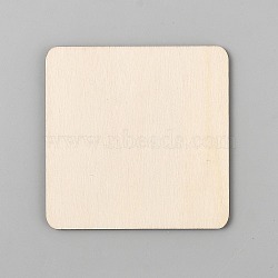 Square MDF Board, Unfinished Wood Chips, DIY Children's Painting Graffiti Craft, Old Lace, 70x70x2mm, 50pcs/set(DIY-WH0678-44B)
