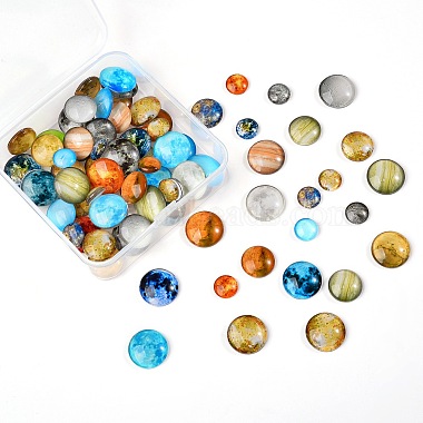 cabochons en verre lumineux(GLAA-SZ0001-13)-6