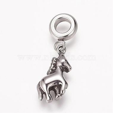 304 Stainless Steel European Dangle Charms(OPDL-K002-AS-02)-2