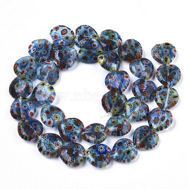 hilos hechos a mano millefiori lampwork beads(LAMP-N023-001G)-2