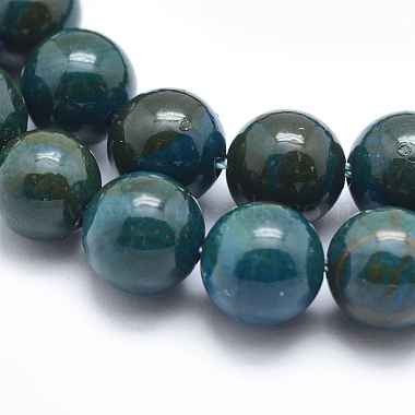 Окрашенные природных драгоценных камней бусы нити(G-F556-10mm)-3