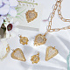 6Pcs 3 Style Rack Plating Brass Micro Pave Clear Cubic Zirconia Pendants(KK-BBC0012-98)-4