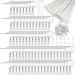 DIY Jewelry Kit, Inclduing Earring Hooks, Jump Ring, Eye Pin and Ear Nuts, Stainless Steel Color, 20x20x3mm, Hole: 2mm(DIY-BBC0002-99A)
