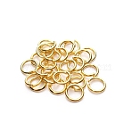 Iron Open Jump Rings, Golden, 3x0.5mm(FS-WG47662-13)