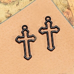Halloween Alloy Pendants, for Jewelry Necklace Bracelet Making Crafts, Cross, 38x22mm(FIND-SZC0010-154)