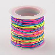 Nylon Thread Cord, DIY Material for Jewelry Making, Colorful, 0.8mm, about 38.27 yards(35m)/roll(NS018-119)