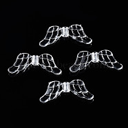 Transparent Acrylic Beads, Wing, Clear, 29x12x3.5mm, Hole: 1.8mm, about 1220pcs/500g(TACR-R1)