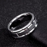 Stainless Steel Finger Rings for Unisex, Stainless Steel Color, US Size 10(19.8mm)(WG511F1-05)