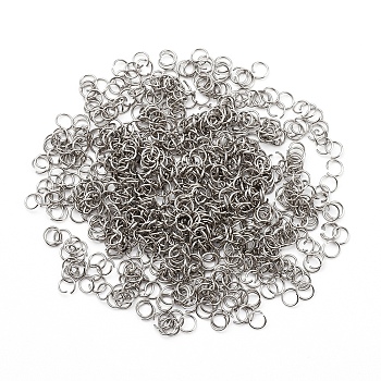 304 Stainless Steel Open Jump Rings, Metal Connectors for DIY Jewelry Crafting and Keychain Accessories, Stainless Steel Color, 24 Gauge, 4x0.5mm, Inner Diameter: 3mm