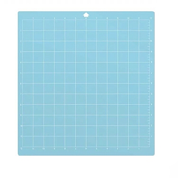 Square PVC Cutting Mat, Cutting Board, for Craft Art, Light Blue, 35.6x33cm