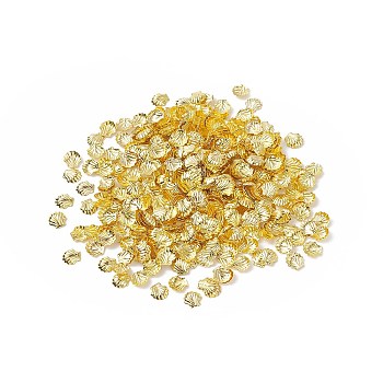 (Defective Closeout Sale: Oxidation) Brass Metallic Nail Cabochons, Nail Art Decoration Accessories, Shell, Golden, 5x4x0.5mm, about 2500pcs/50g