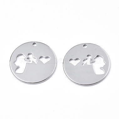 Non-Tarnish 201 Stainless Steel Pendants(STAS-N098-073P)-3