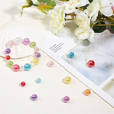 Bubblegum ab couleur perles acryliques craquelées transparentes(CACR-NB0001-02)-5