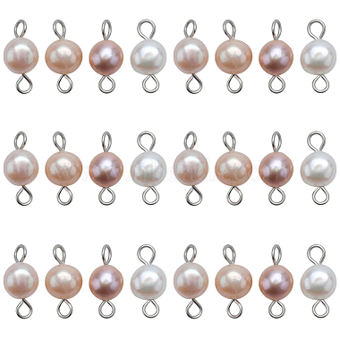 Stainless Steel Color Seashell Color Nuggets Pearl Links