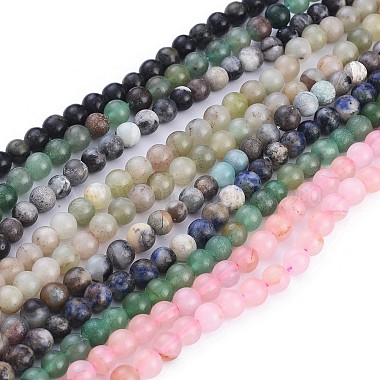pierres précieuses naturelles brins de perles(G-F591-03M-6mm)-6
