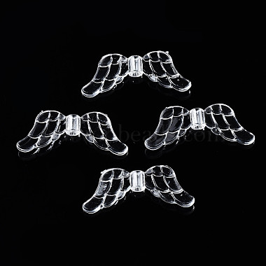 20mm Clear Wing Acrylic Beads