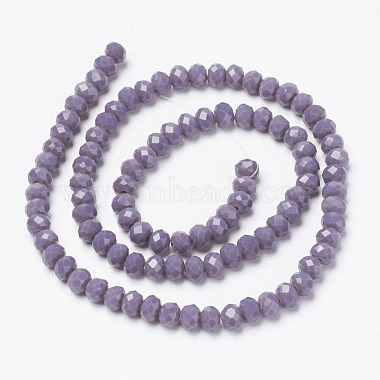 Chapelets de perles en verre opaque de couleur unie(EGLA-A034-P3mm-D11)-2