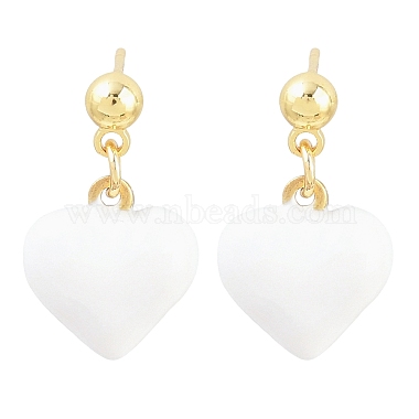 Women's Brass Stud Earrings(EJEW-Z164-19G-01)-5