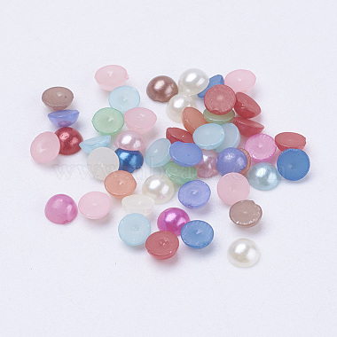 4mm Mixed Color Half Round Acrylic Cabochons